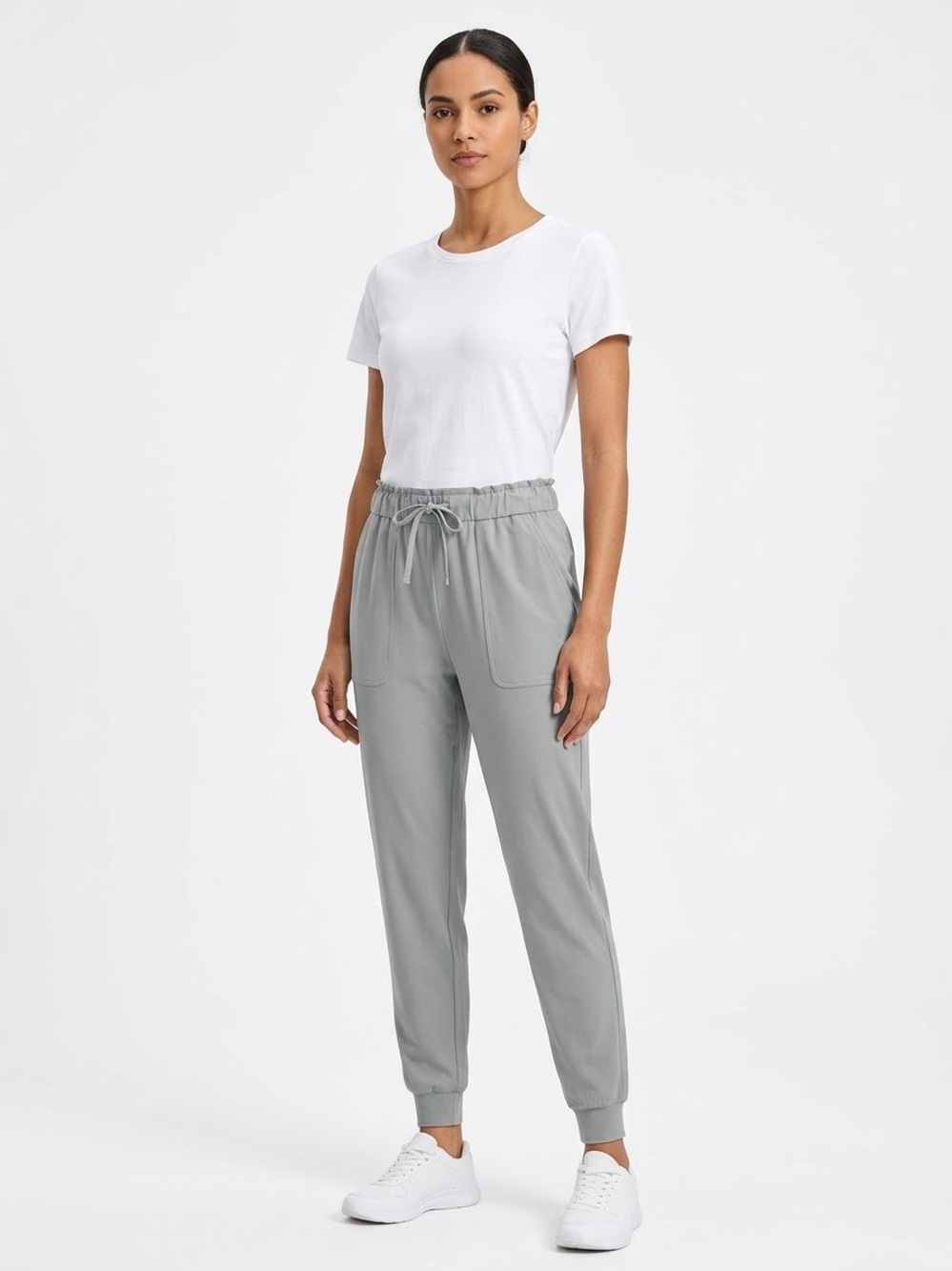 lululemon athletica Gray Drawstring Joggers Women’s Size 6